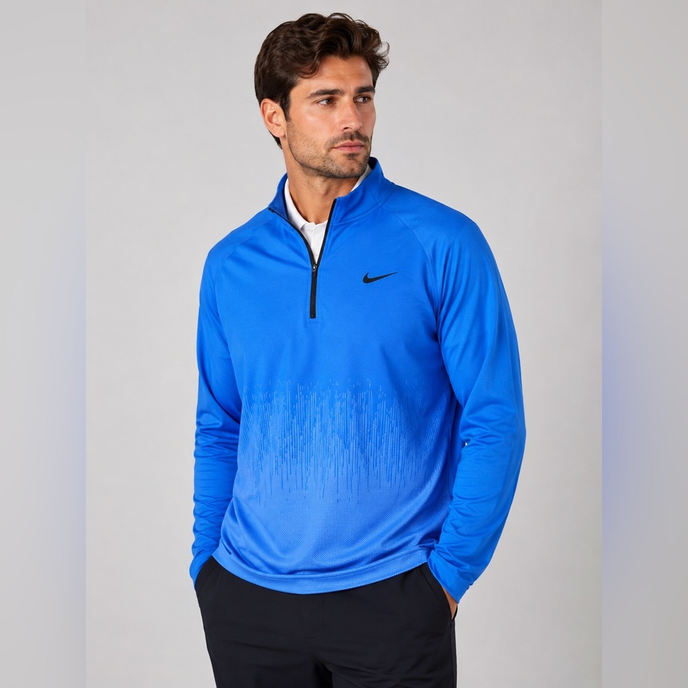 Nike Dri-FIT ADV Tour 1/2 Zip Pullover Mens 4XL Blue Golf Performance
